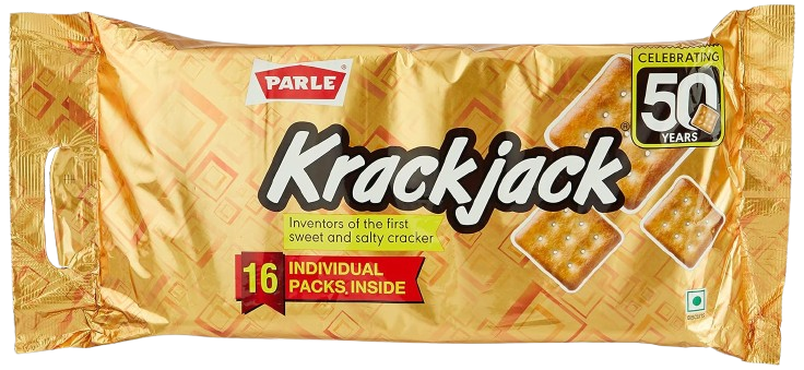 Parle Krackjack The Original Sweet & Salty Crackers 700g , 16 packs