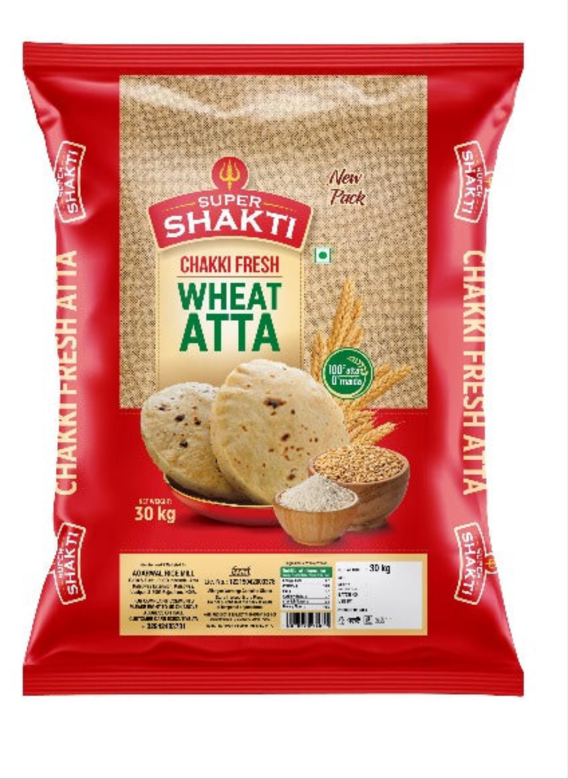 Shakti Chakki Fresh Atta 30 Kg