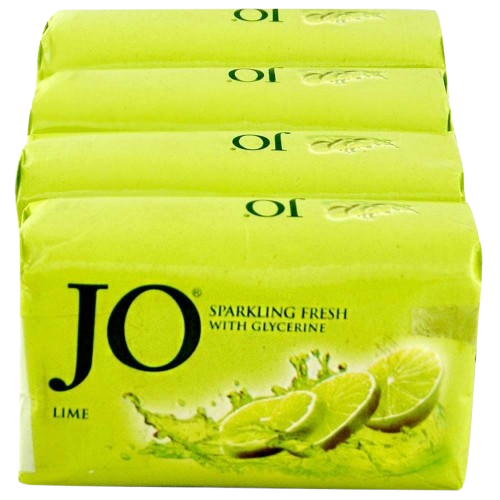 Jo Lime Sparkling Fresh Soap with Glycerine 150 g (Pack of 4)