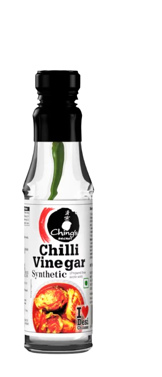 Ching's Secret White Chilli Vinegar, With Green Jwala Chilli, Bold and Intense Flavour