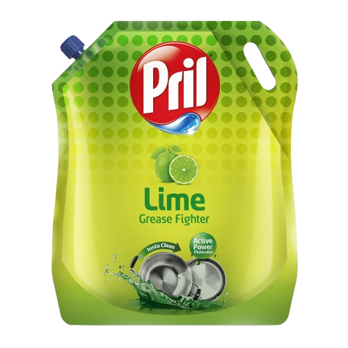 Pril Lime Liquid Dishwash Gel - 1.5 Litre Pouch