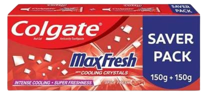 Colgate MaxFresh Toothpaste Gel  150gm+150gm (Saver Pack) Toothpaste  (300 g)