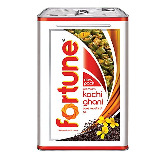Fortune Kachi Ghani 15 Kg - 16.483 LItres Oil tin