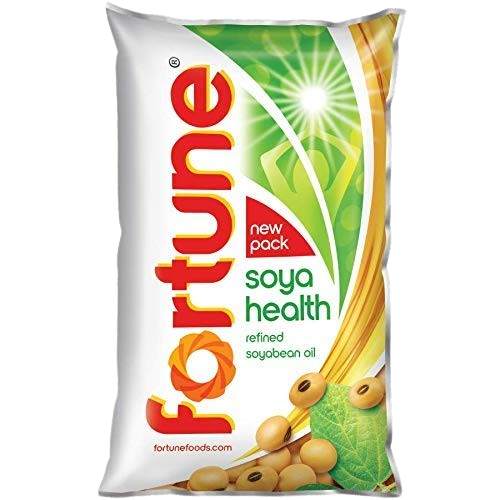 Fortune Soyabean Oil Pouch, 750 Grams