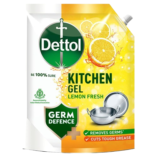 Dettol Lemon Fresh Dishwash liquid and Kitchen Gel 1.5 L