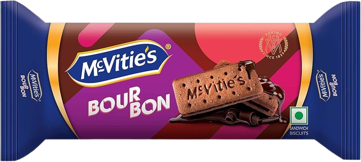 McVitie's Bourbon Delight Cream Biscuits 100 GRAMS