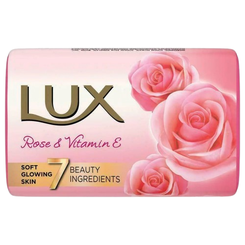 Lux Rose & Vitamin E Soft Glowing Skin Soap Bar 150 g (Pack of 3)