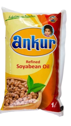 Ankur Soyabean oil Pouch 910 Grams - 1 Litre