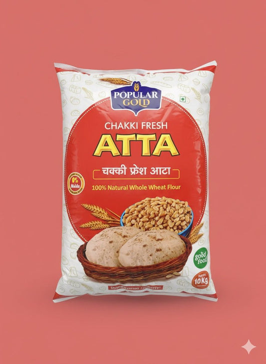 Popular Gold Chakki Fresh Atta आटा 10 KG