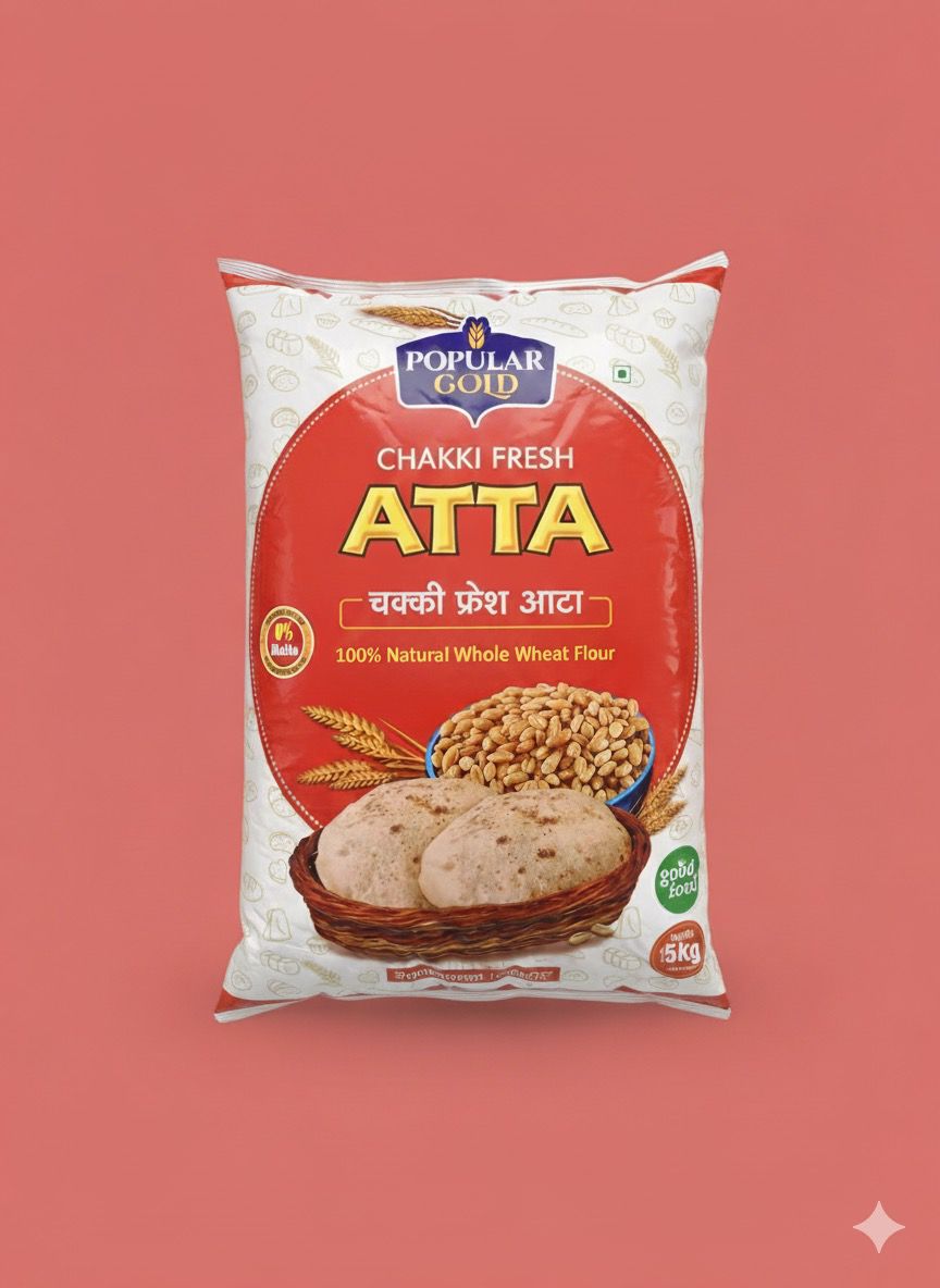 Popular Gold Chakki Fresh Atta आटा 5 Kg