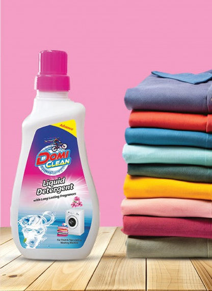 Domi Clean Liquid Detergent PREMIUM PACK 1 LITRE (BUY 1  GET 1 FREE)