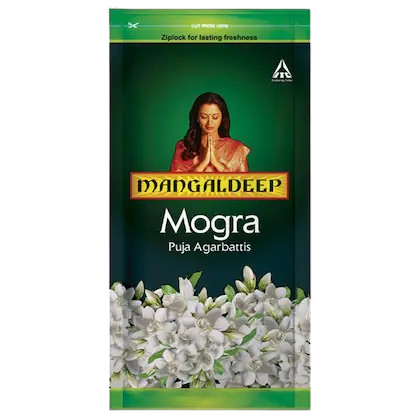 ITC Mangaldeep Mogra Ziplock Agarbatti 108 pcs